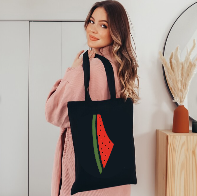 Canvas Tote Designer - This Is Not A Watermelon Pattern