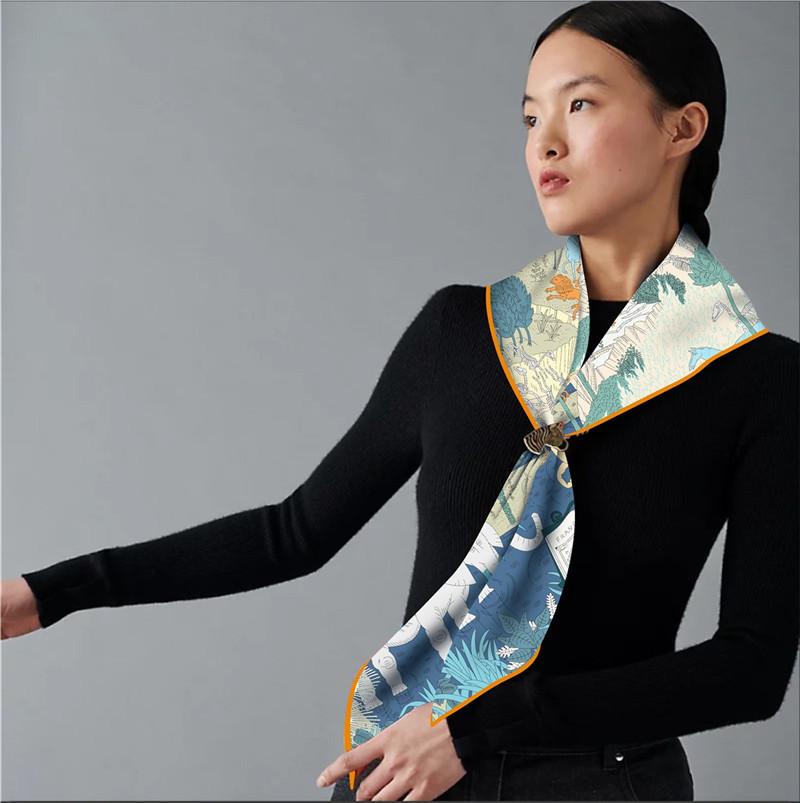 Luxury Bags Hong Kong - Triangle Twill Scarf Luxury Women Shawls