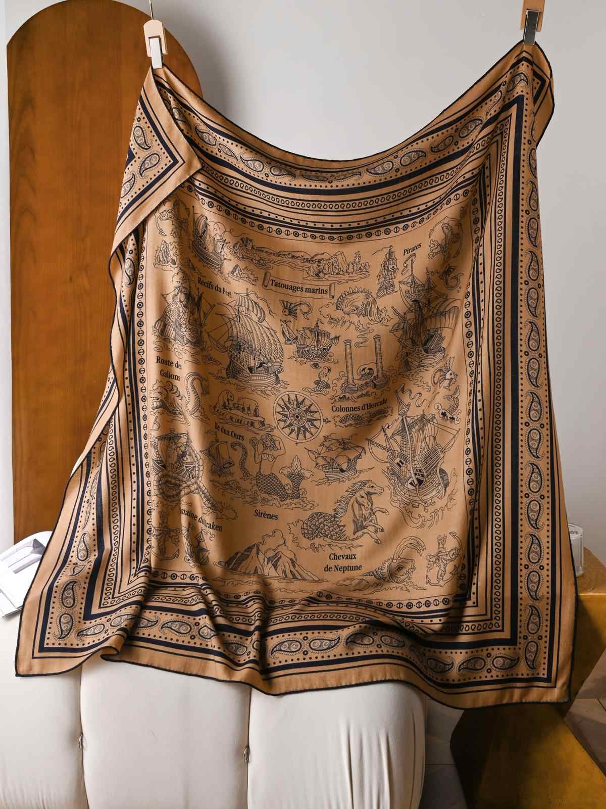 Luxury Bags Hong Kong - New Silk Wool Scarf Designer Luxury