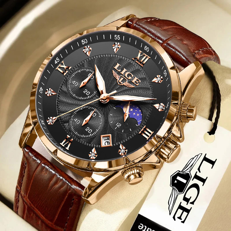Luxury Bags Brands List - New Mens Watches LIGE Top Brand