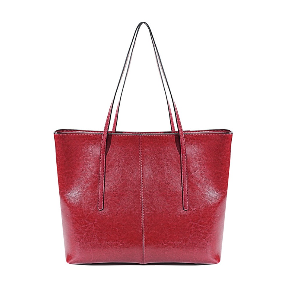 Oil Wax Cowhide Tote Bag Women - Luxury Bags Vintage incelemesi ve fiyatı