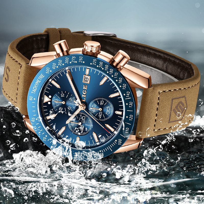 LIGE Casual Sports Men Watch L - Luxury Bags Brands List incelemesi ve fiyatı