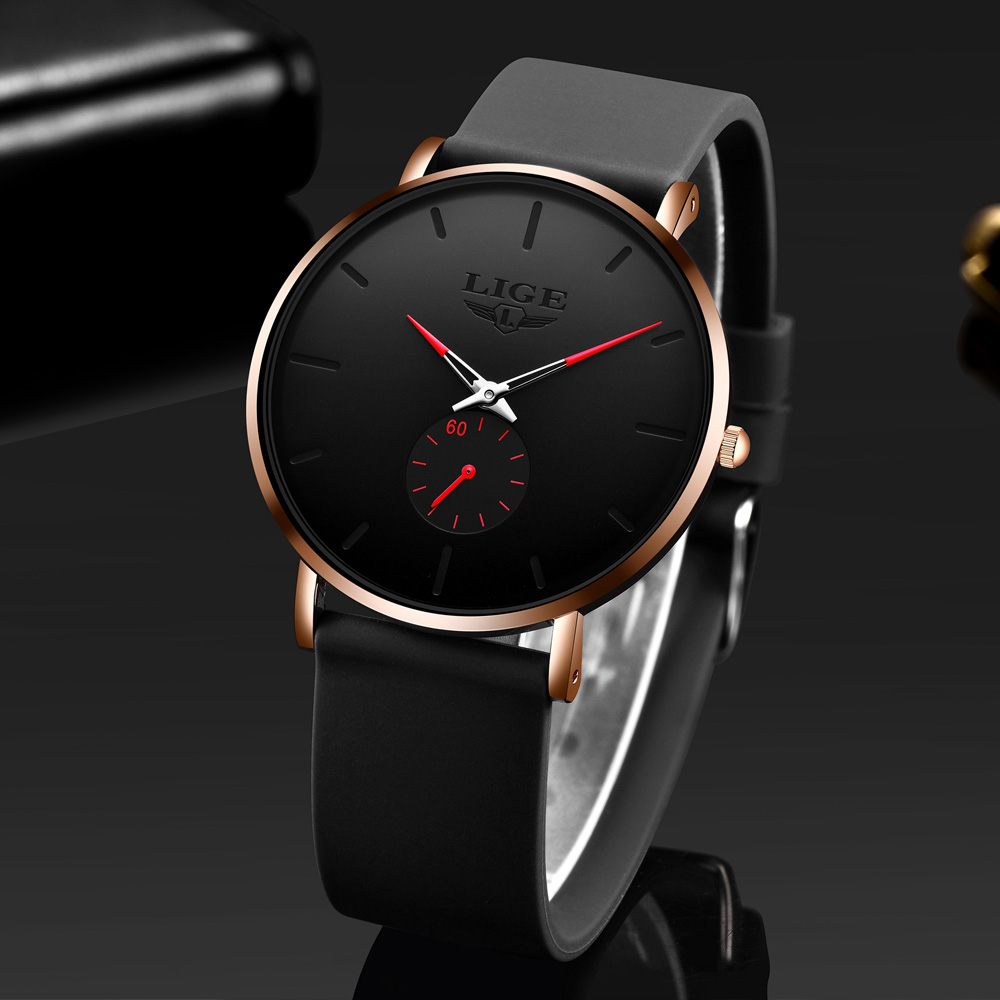 LIGE New Fashion Mens Watches  - Luxury Bags Brands List incelemesi ve fiyatı