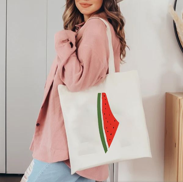 This Is Not A Watermelon Patte - Canvas Tote Designer incelemesi ve fiyatı