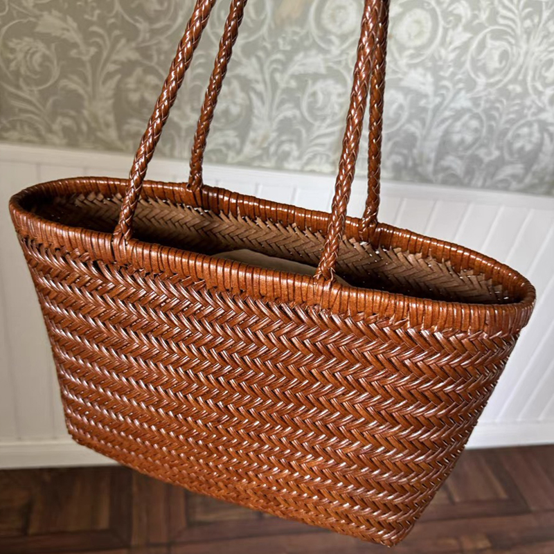 Genuine Leather Handwoven Tote - Luxury Bags Vintage incelemesi ve fiyatı
