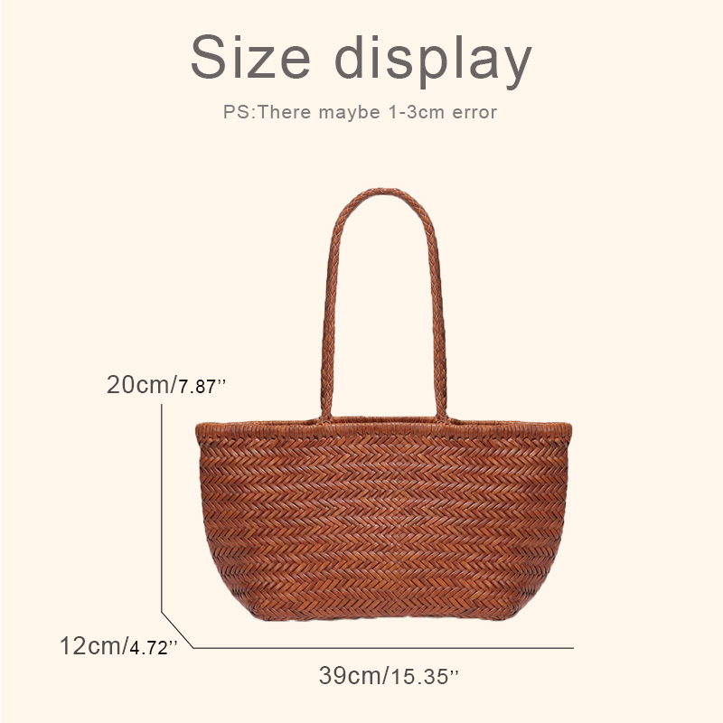 Genuine Leather Handwoven Tote - Luxury Bags Vintage incelemesi ve fiyatı