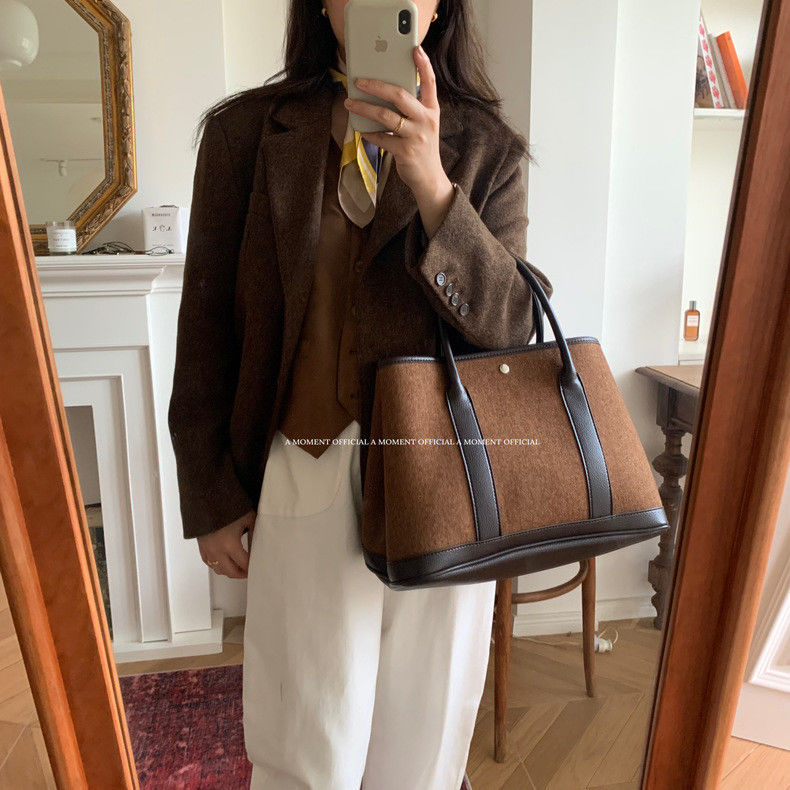 JIAERDI Retro Weave Tote Bag W - Luxury Bags Vintage incelemesi ve fiyatı