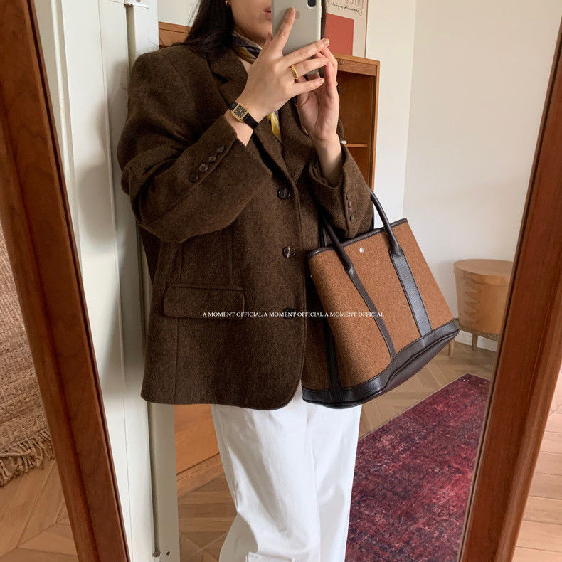 JIAERDI Retro Weave Tote Bag W - Luxury Bags Vintage incelemesi ve fiyatı