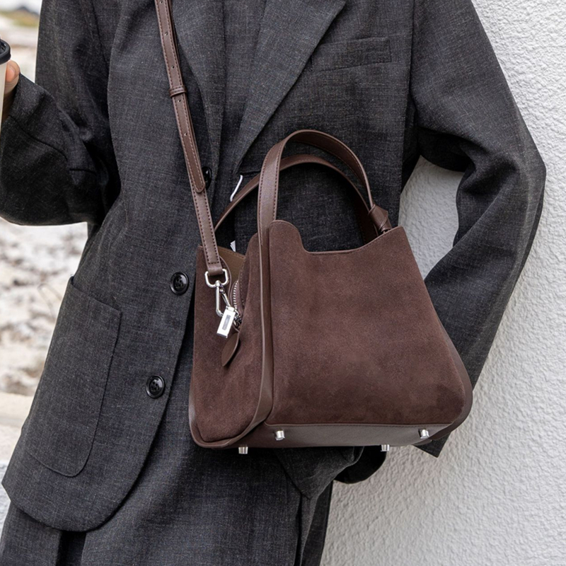 Burminsa Cowhide Suede Genuine - Luxury Bags Vintage incelemesi ve fiyatı