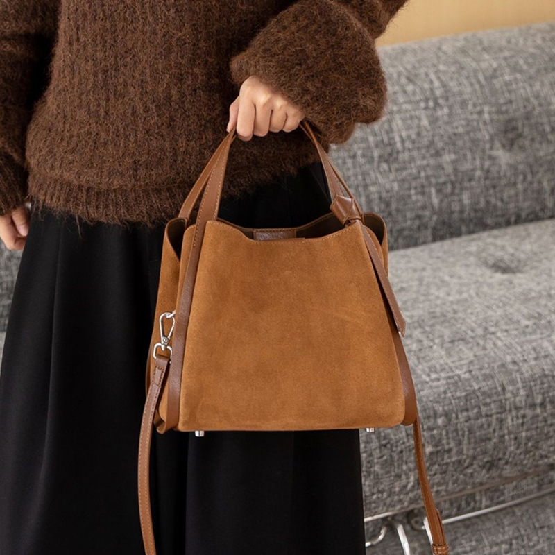 Burminsa Cowhide Suede Genuine - Luxury Bags Vintage incelemesi ve fiyatı