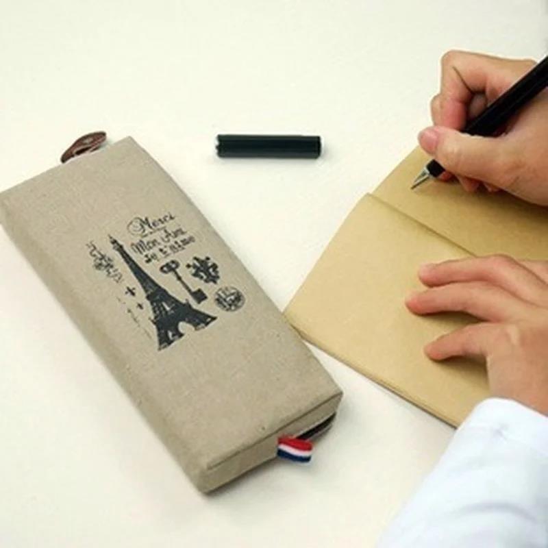 Vintage Retro Linen Pen Bag El - Luxury Bags Paris incelemesi ve fiyatı