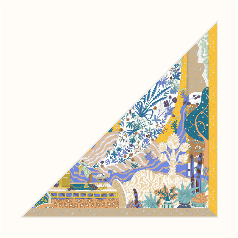 Silk Twill Scarf Triangle Shap - Luxury Bags Hong Kong incelemesi ve fiyatı